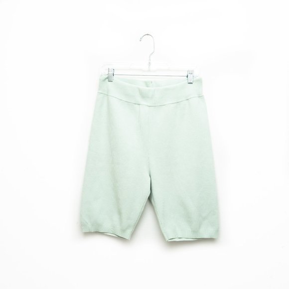 Aritzia Wilfred Biker Jersey Shorts Mint Color - Picture 2 of 6
